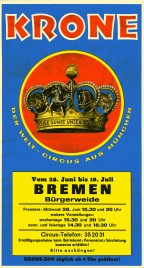 Circus Krone Circus Ticket - 1978