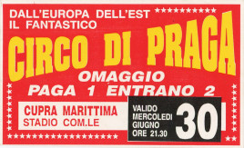 Circo di Praga Circus Ticket - 1999