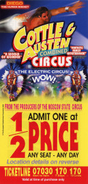 Cottle & Austen Circus Circus Ticket - 2005