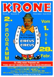 Circus Krone Circus Ticket - 1982