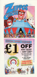 Zippos Circus Circus Ticket - 1998