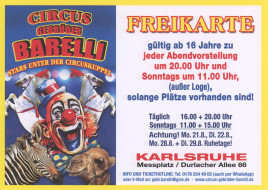 Circus Gebrüder Barelli Circus Ticket - 2023