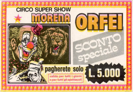 Circo Morena Orfei Circus Ticket - 0