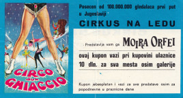 Circo sul Ghiaccio Circus Ticket - 1972