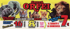 Circo Greca Orfei Circus Ticket - 2023