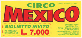 Circo Mexico Circus Ticket - 0