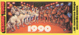 Circo Cesare Togni Circus Ticket - 1991