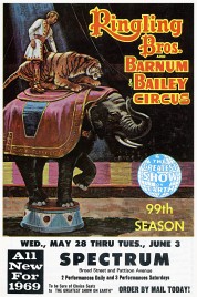 Ringling Bros. and Barnum & Bailey Circus Circus Ticket - 1969