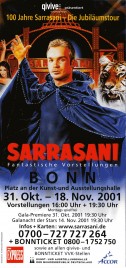 Circus Sarrasani Circus Ticket - 2001