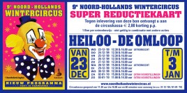 9e Noord-Hollands Wintercircus Circus Ticket - 2009