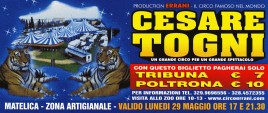 Circo Cesare Togni Circus Ticket - 0