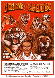 Circus Barum Circus Ticket - 1987