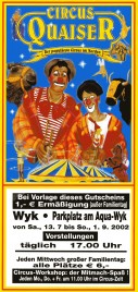 Circus Quaiser Circus Ticket - 2002