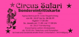 Circus Safari Circus Ticket - 1999