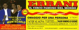 Circo Errani Circus Ticket - 2004