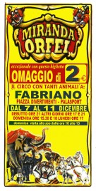 Circo Miranda Orfei Circus Ticket - 0