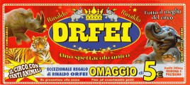 Circo Rinaldo Orfei Circus Ticket - 0
