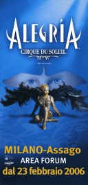 Cirque Du Soleil - Alegria Circus Ticket - 2006