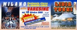 Circo Lidia Togni Circus Ticket - 2001