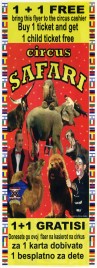 Circus Safari Circus Ticket - 2012