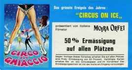 Circus on Ice - Circo sul Ghiaccio Circus Ticket - 1973