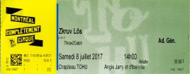 Zkruv Lös Circus Ticket - 2017