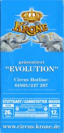 Circus Krone Circus Ticket - 2017