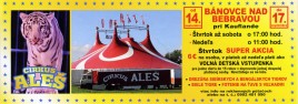 Cirkus Aleš Circus Ticket - 2017