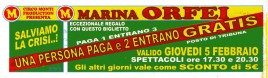Circo Marina Orfei Circus Ticket - 1998