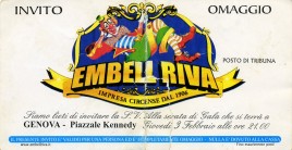 Circo Embell Riva Circus Ticket - 2005