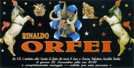 Circo Rinaldo Orfei Circus Ticket - 2012
