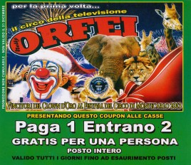 Circo Nelly Orfei Circus Ticket - 2014